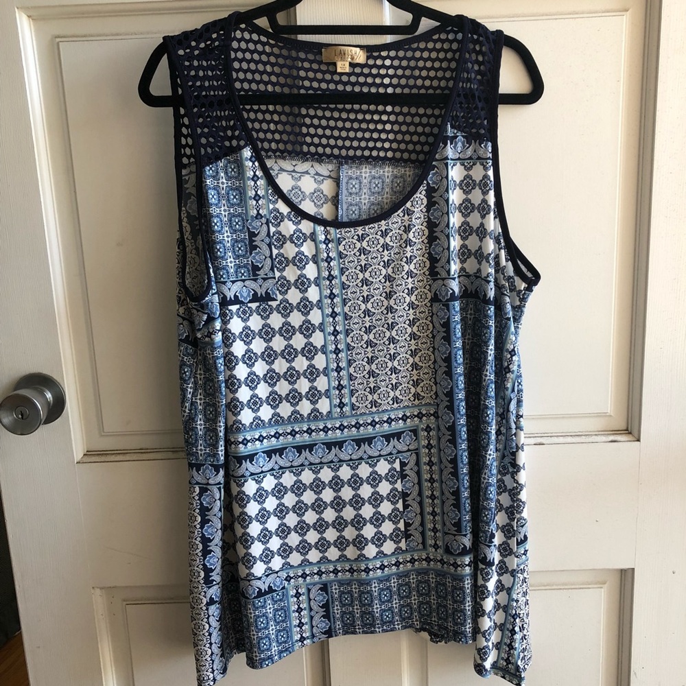 Plus size sleeveless top